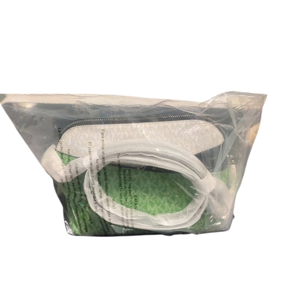 Michael Kors Green and White Color Block Crossbody Bag - Picture 5 of 5